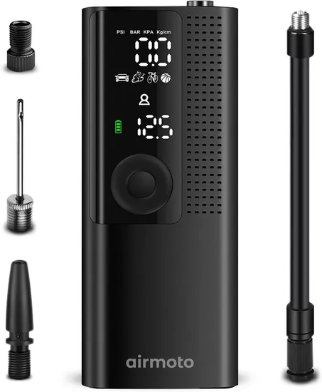 One Click Smart Pump Tire Inflator for Car, Motorcycle, Bicycle and Mo 