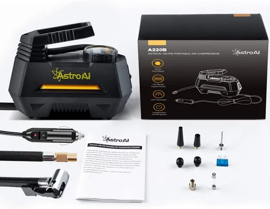 DC12V Corded Air Compresor 150psi Electric Portable Smart Tire Inflators Emergency Air Pump for Car Tyre 