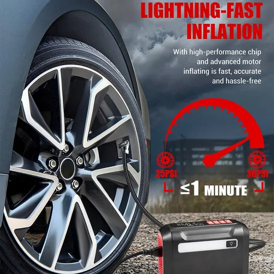 DC12V 150psi Portable Plastic Smart Tire Inflator for Car Tires 