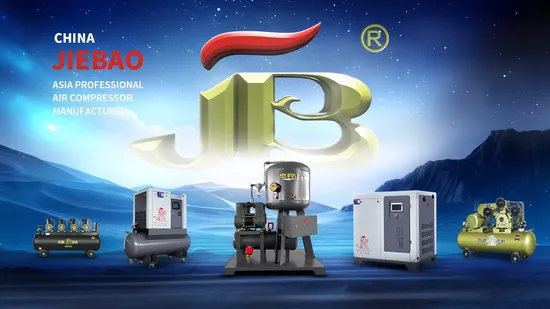Jiebao Air Compressor Energy Saving AC Power Electric Stationary, High Quality, Large Displacement Oil Free, Screw Compressor, Piston Compressor, Air Compressor 