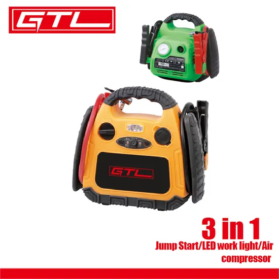900AMP 3 in 1 Working Light Air Compressor Rechargeable Jump Starter with Buit