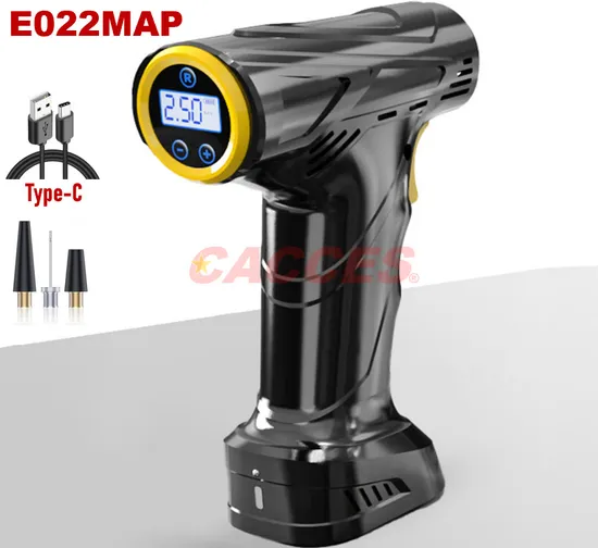 Digital Tire Inflator Portable Air Compressor 6000mAh&2X Faster Cordless Tire Pump for Car,Bicycle,Motorcycle,Ball,with Tire Pressure Display LED Light Air Pump 