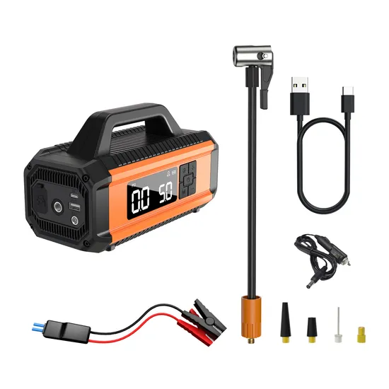 10000mAh Portable Vehicle Jump Start Wireless 12V 800A Car Booster Jump Starter & Air Pump Power Bank 