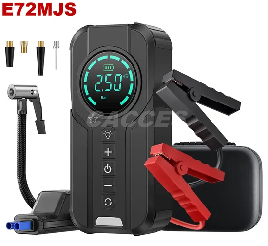 Portable Car Jump Starter W/ Air Compressor,Battery Booster 150psi Digital Tire Inflator,up to 7L Gas&5L Diesel Engines,Car Battery Power Bank Charger Air Pump 