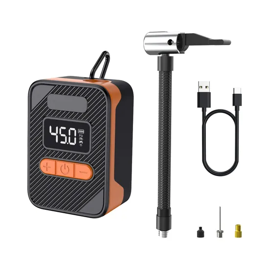 Cordless 150psi High Pressure Automatic Smart Small Bike Tire Inflator Electric Cycle Bike Air Pump Mini Bicycle Air Pump 