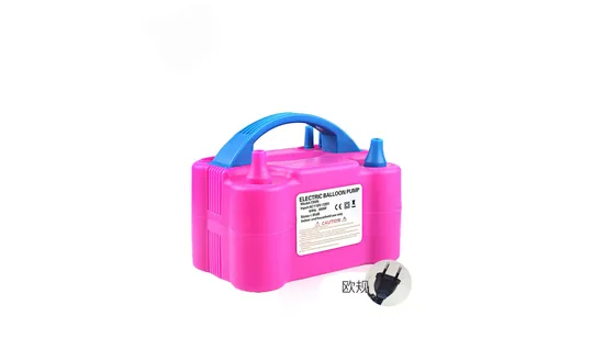 China Wholesale Portable Dual Nozzles Air Balloon Pump for Events with Rosh 