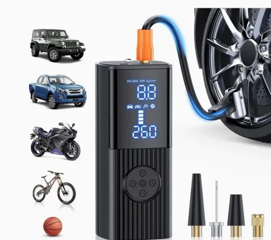 12V Wireless Smart Mini Electric Balloon Air Compressor Portable Digital Car Air Pump Tire Inflator Car Tyre Battery Charging 