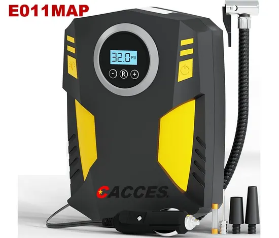Tyre Inflator,12V150psi Air Compressor,35L/Min Low Noise Fast Inflation Portable Pump for Car Tire,Motorcycle,Bicycle,Ball,Mattres Other Inflatables W/Light,Bag 