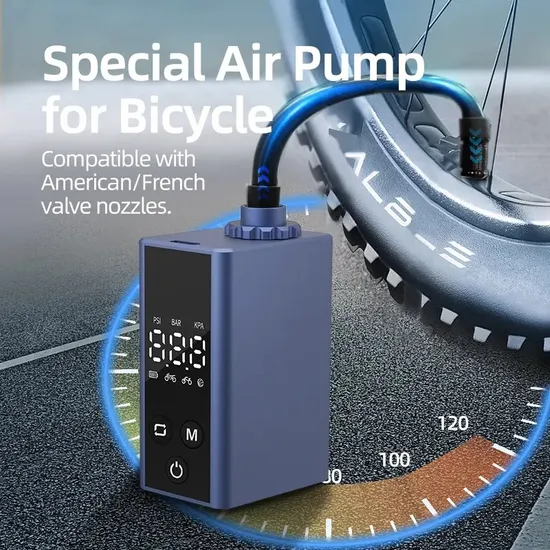 Small Rechargeable Wireless Electric Smart Portable Air Compressor Car Ball Bicycle Air Pump 150 Psi 